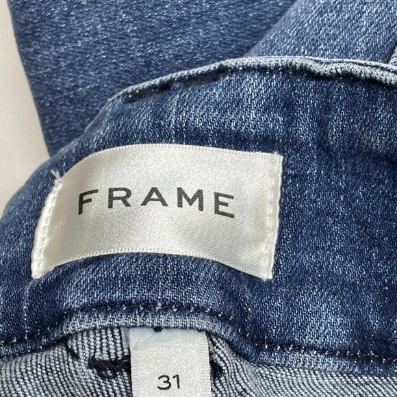 NEW FRAME Le High Rise Flare Jeans • Size 31 • Blue - Picture 5 of 6